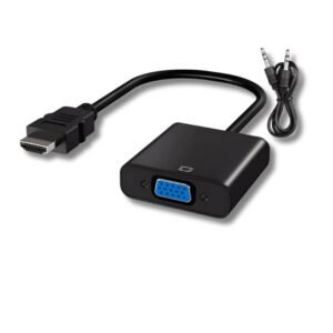 ADAPTADOR HDMI A VGA  + AUDIO SET BOLSA