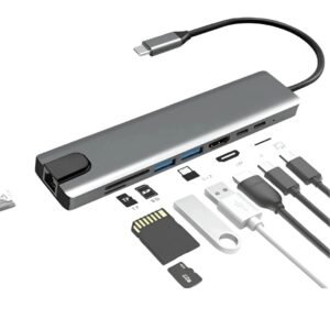 ADAPTADOR TIPO C- HDTV MULTIFUNCIONAL 8 EN 1